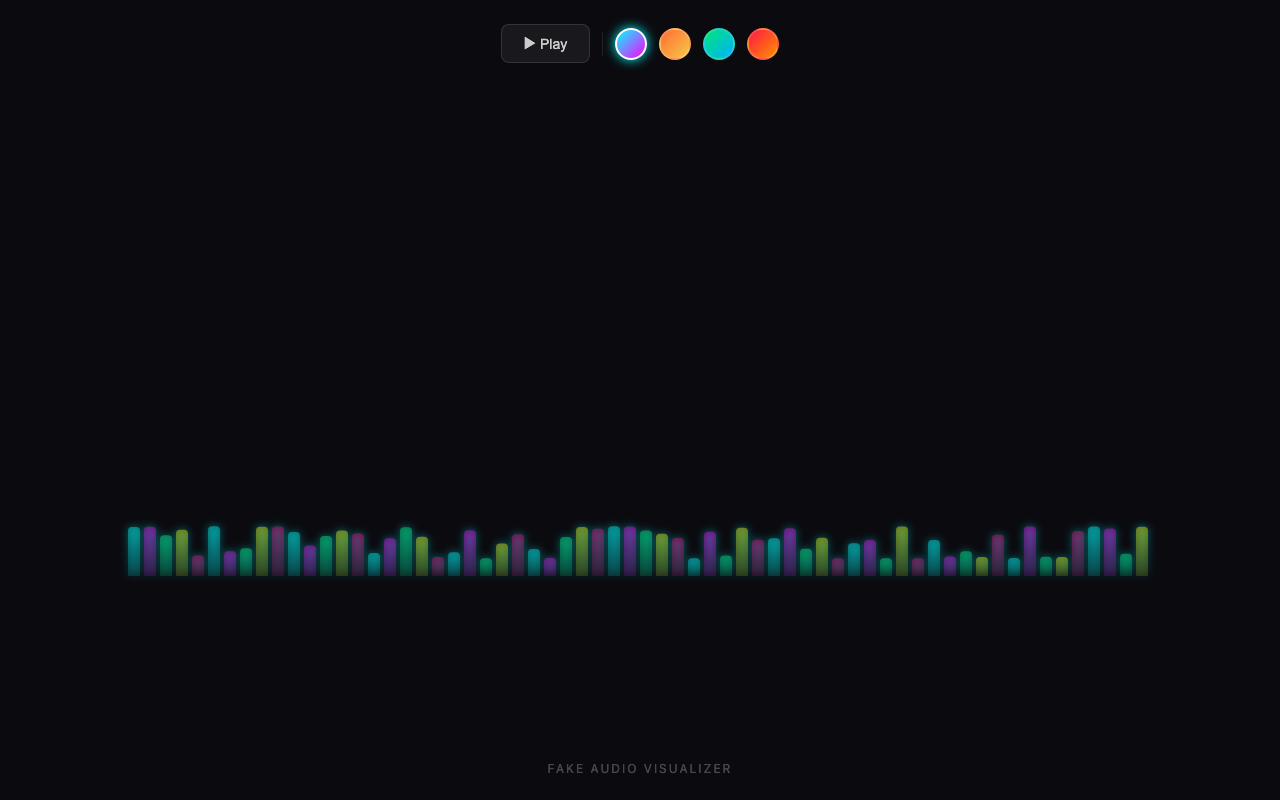 tencent/hy3:free - Fake audio visualizer