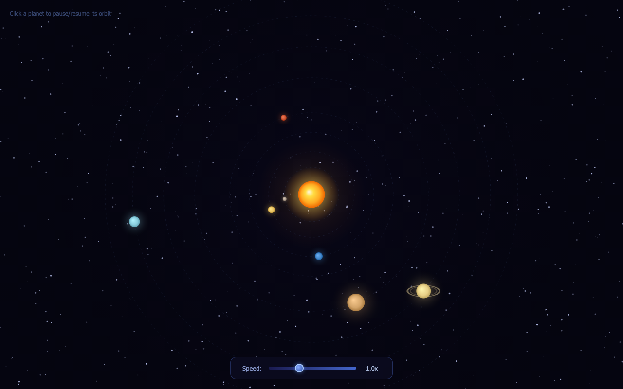 tencent/hy3:free - Solar system simulator