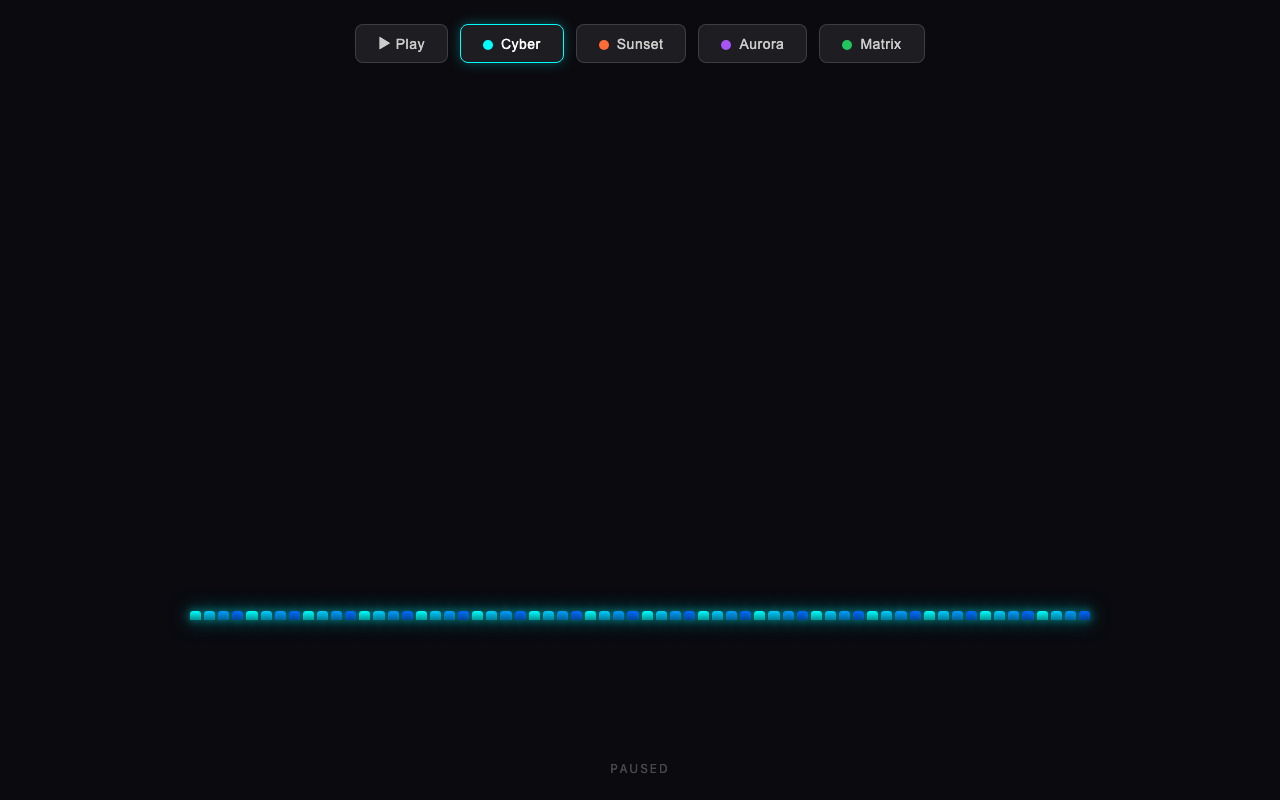 cohere/north-mini-code:free - Fake audio visualizer
