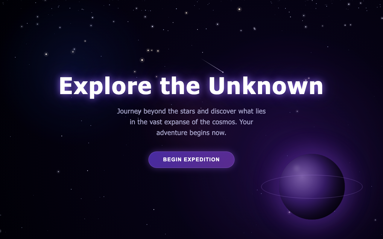 cohere/north-mini-code:free - Space parallax scene