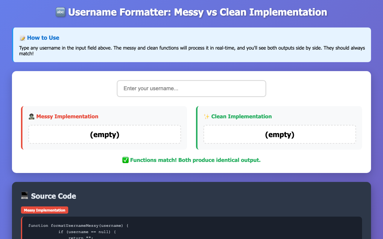 cohere/north-mini-code:free - Refactor messy code