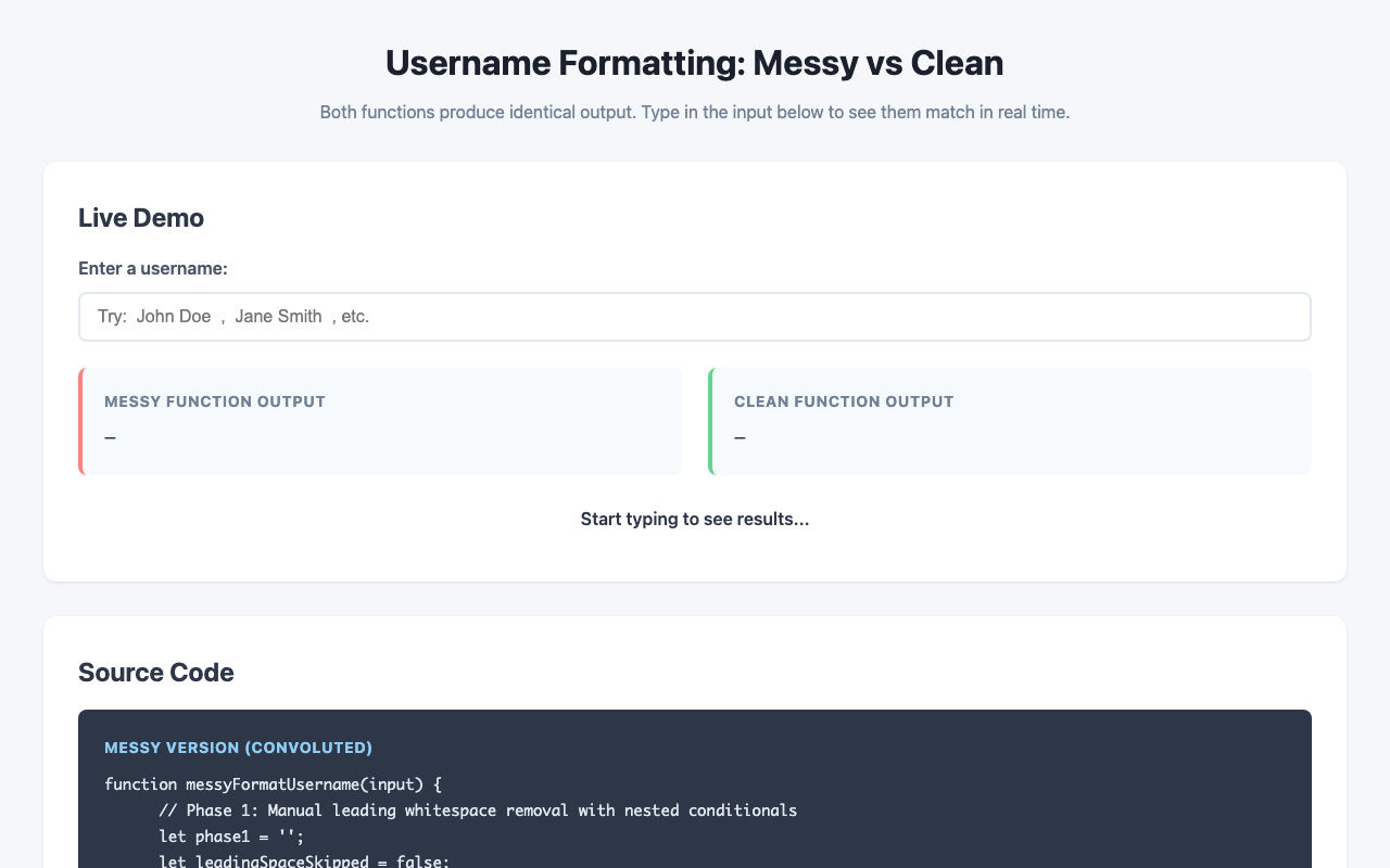 stepfun/step-3.7-flash - Refactor messy code