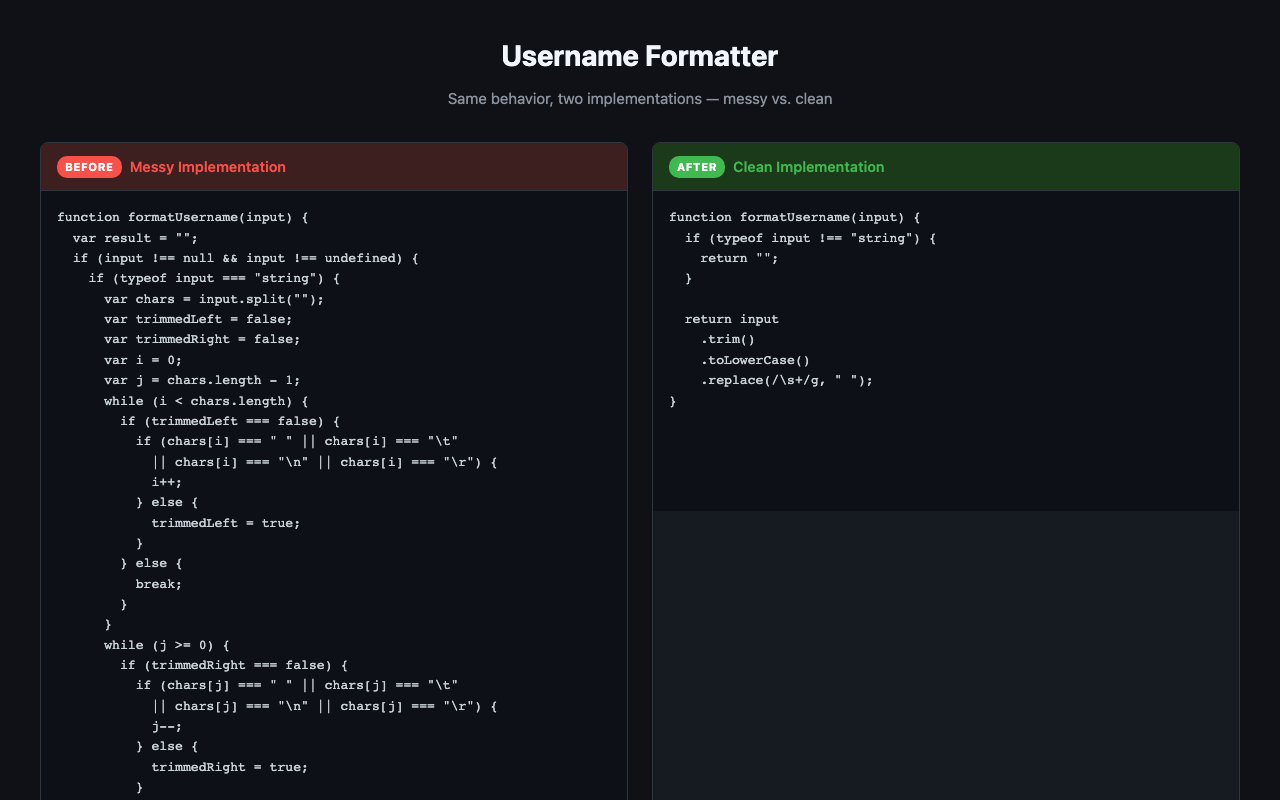 xiaomi/mimo-v2.5 - Refactor messy code